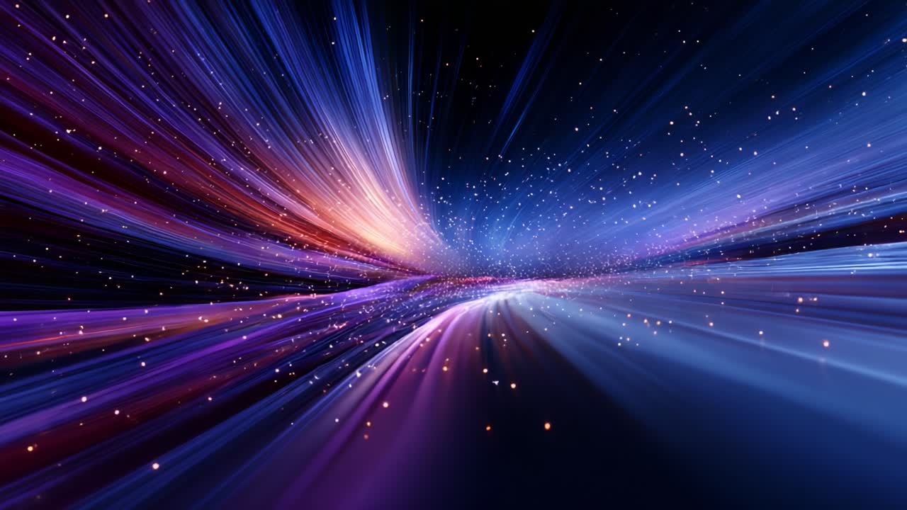 A Stunning Visual Journey through Space and Color: Experience the Mesmerizing Display of Light and Motion in This Captivating Video Sequence of Cosmic Velocity and Radiance