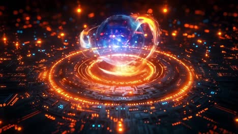 abstract futuristic technology