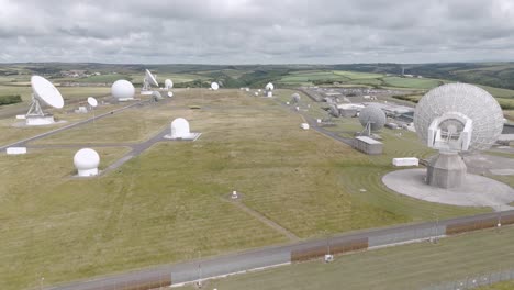 satellite earth station with multiple antennas and radomes