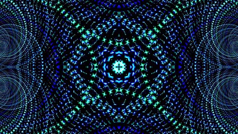 luz abstracta brillante que gobierna el color azul, caleidoscopio