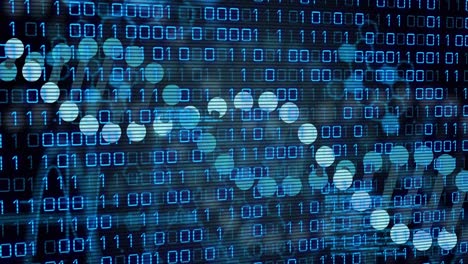 animación del procesamiento de datos médicos sobre un fondo oscuro