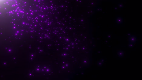 motion purple particles and stars in galaxy abstract background 3