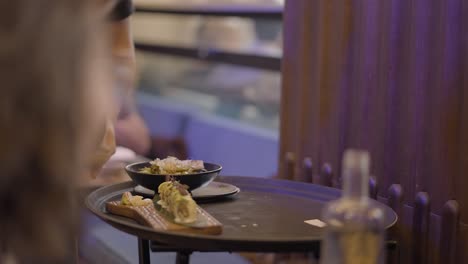 serving a delicious dessert