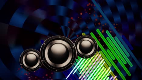 espectro de sonido vintage vj bucle