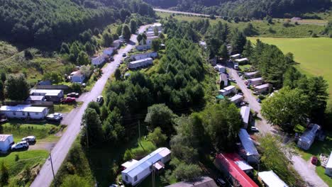 mobile home park, trailer park, migrant workers, mobile home park in mountains of nc, north carolina