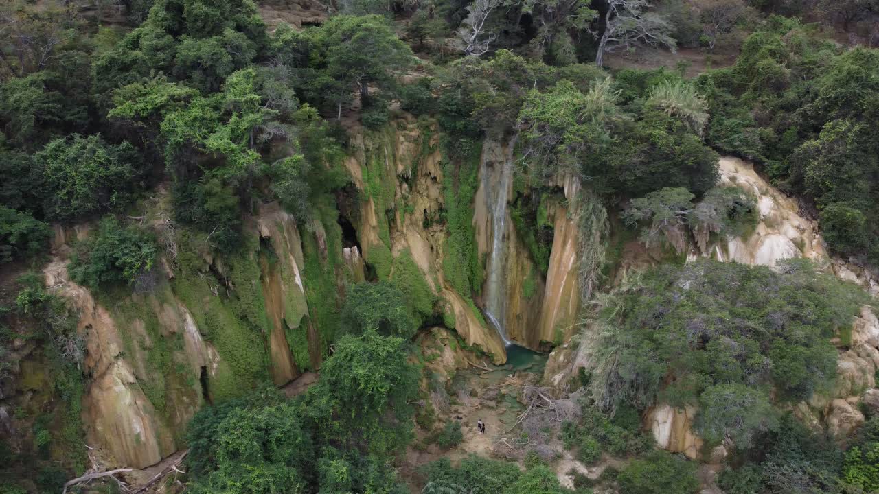 imágenes de un dron lejano de algunas de las cascadas más maravillosas de méxico