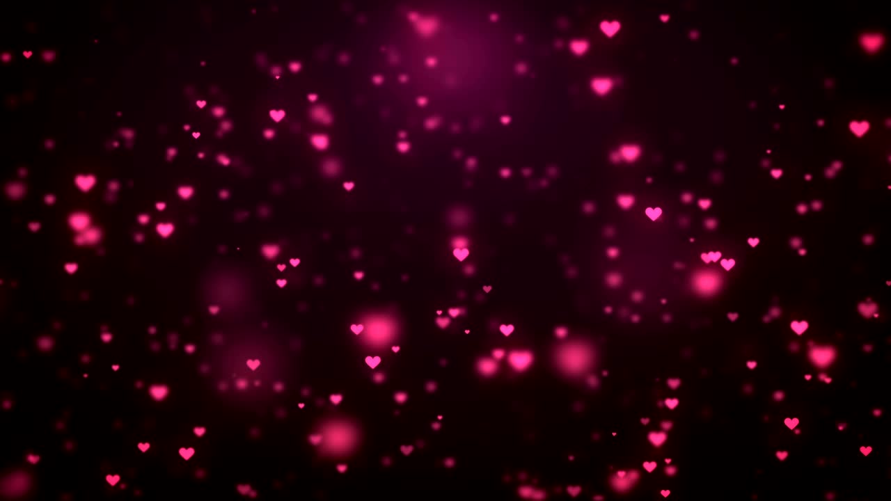 movimiento de los iconos de corazón naranja