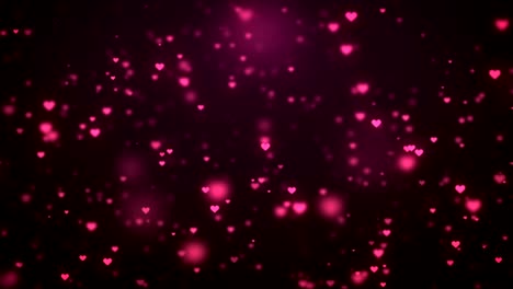 movimiento de los iconos de corazón naranja