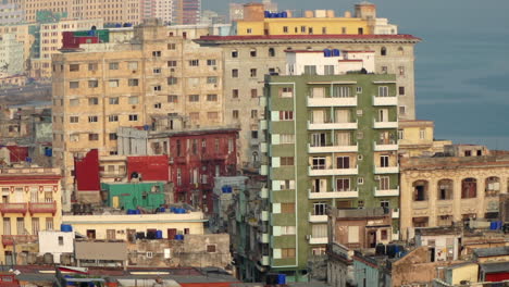 Skyline-of-Havana,-Cuba-with-buildings