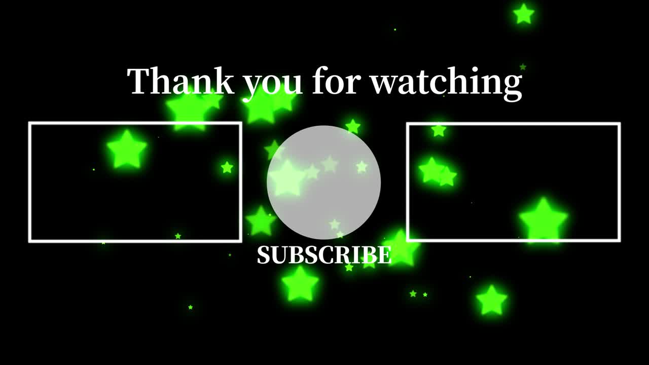 객체 조명 엔드 카드 엔딩 스크린 모션 그래픽