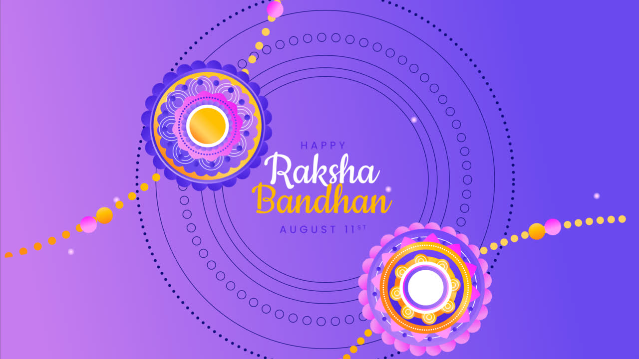 그라디언트 라크샤 반단 배경의 모션 그래픽