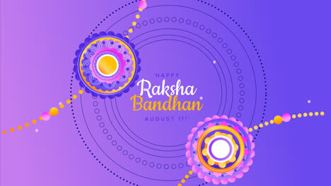 Gráfico-En-Movimiento-Del-Fondo-Degradado-Raksha-Bandhan