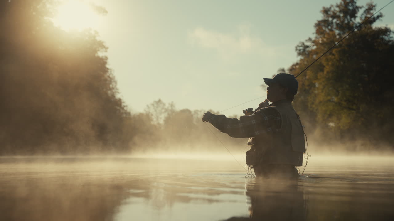Sunrise Fly Fishing in the Fog