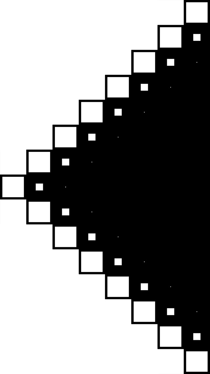 Abstract Geometric Animation of Expanding and Contracting Squares