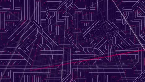 animation of network of connections over diagram