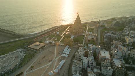 12 jyotirlingas in india, temples of lord shiva, indian temple architecture, somnath temple aerial view