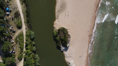 vista aérea de la costa