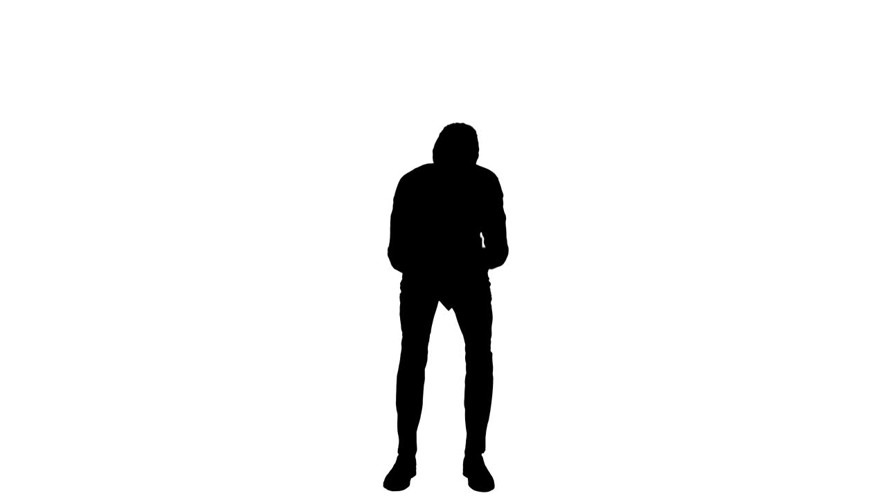 승리를 축하 하는 사업가 의 실루 ⁇