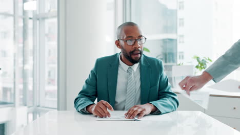 business meeting in an office environment