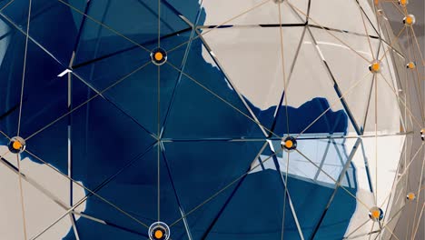 digital world map news intro background