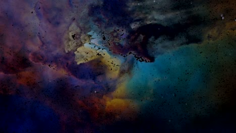 unique particle recreation of the lagoon nebula