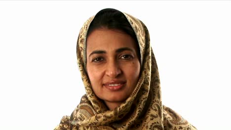 a woman wears a headscarf 1