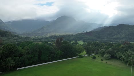 hanalei valley in kauai hawaii usa