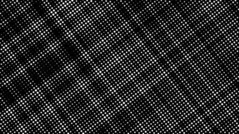 abstract background with moving glowing dots. sound wave element. glitch background. error signal, technical problem. technology or science. 3d rendering. seamless loop. 4k