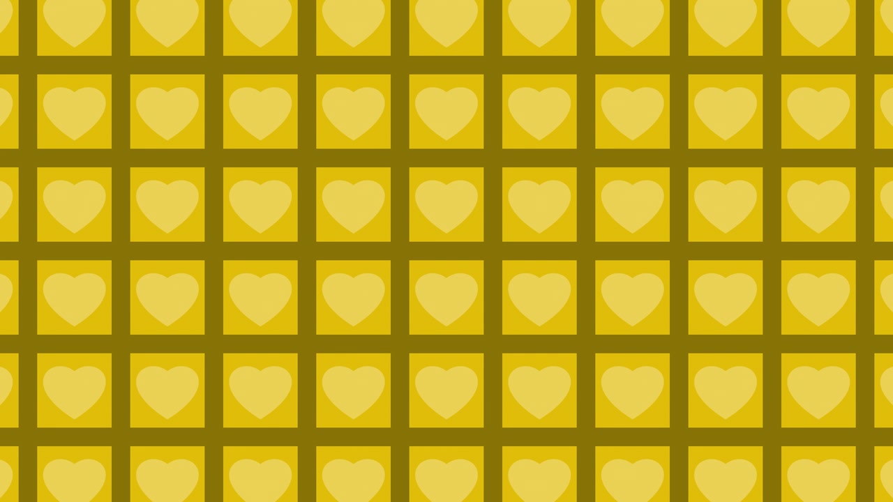 Yellow Heart Pattern