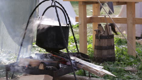 steel vat with boiling water 1