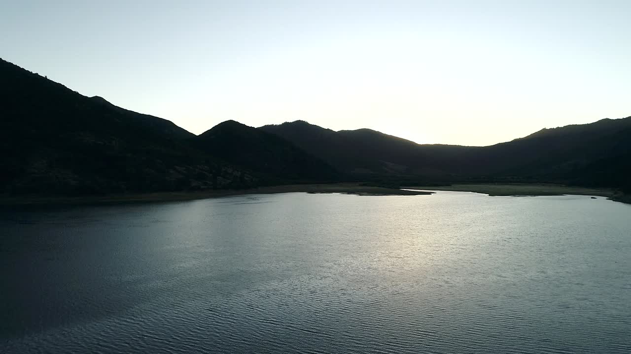 칠레 포도밭과 고요한 조감도 영상