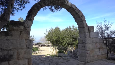 ancient arch israel ancient ruins