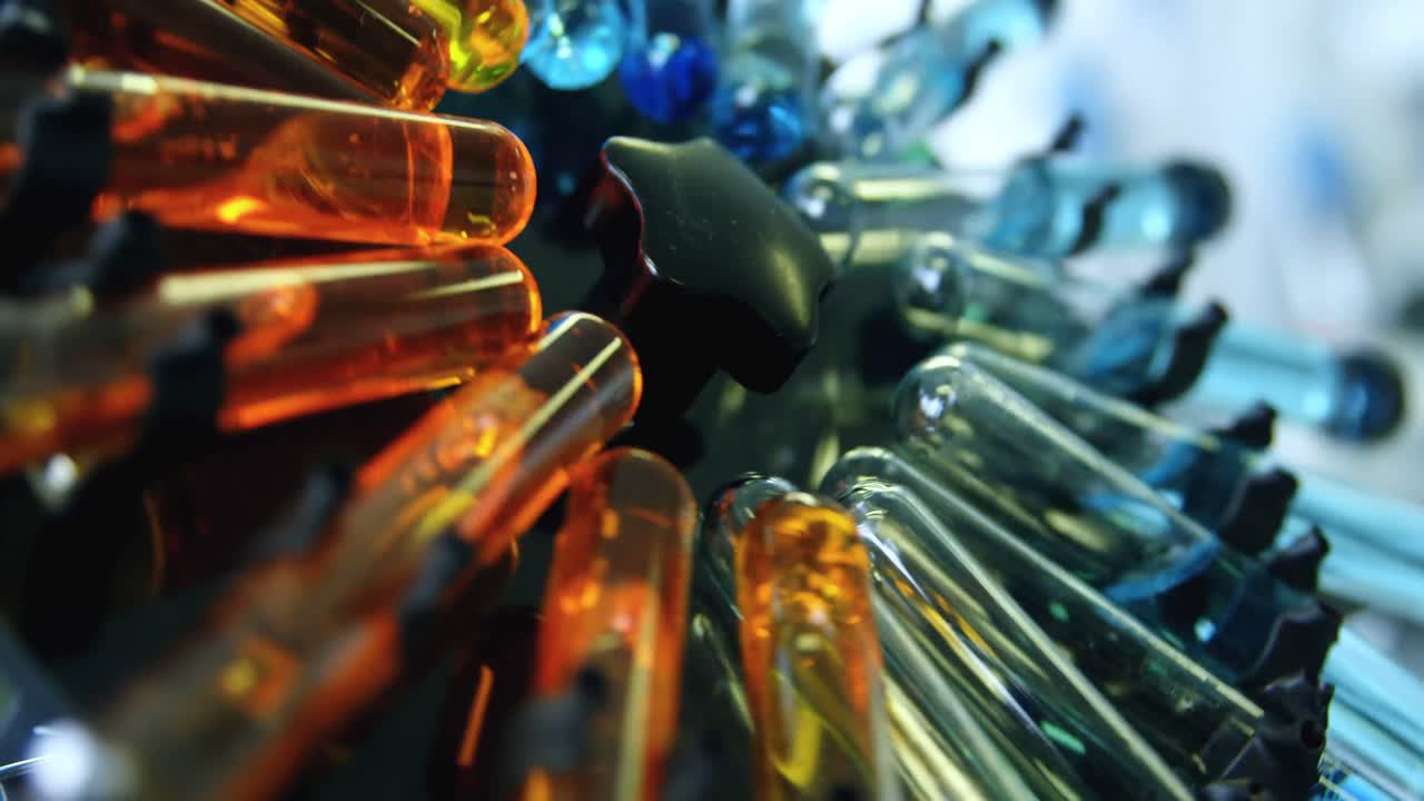 실험실의 시험관 회전기 4k