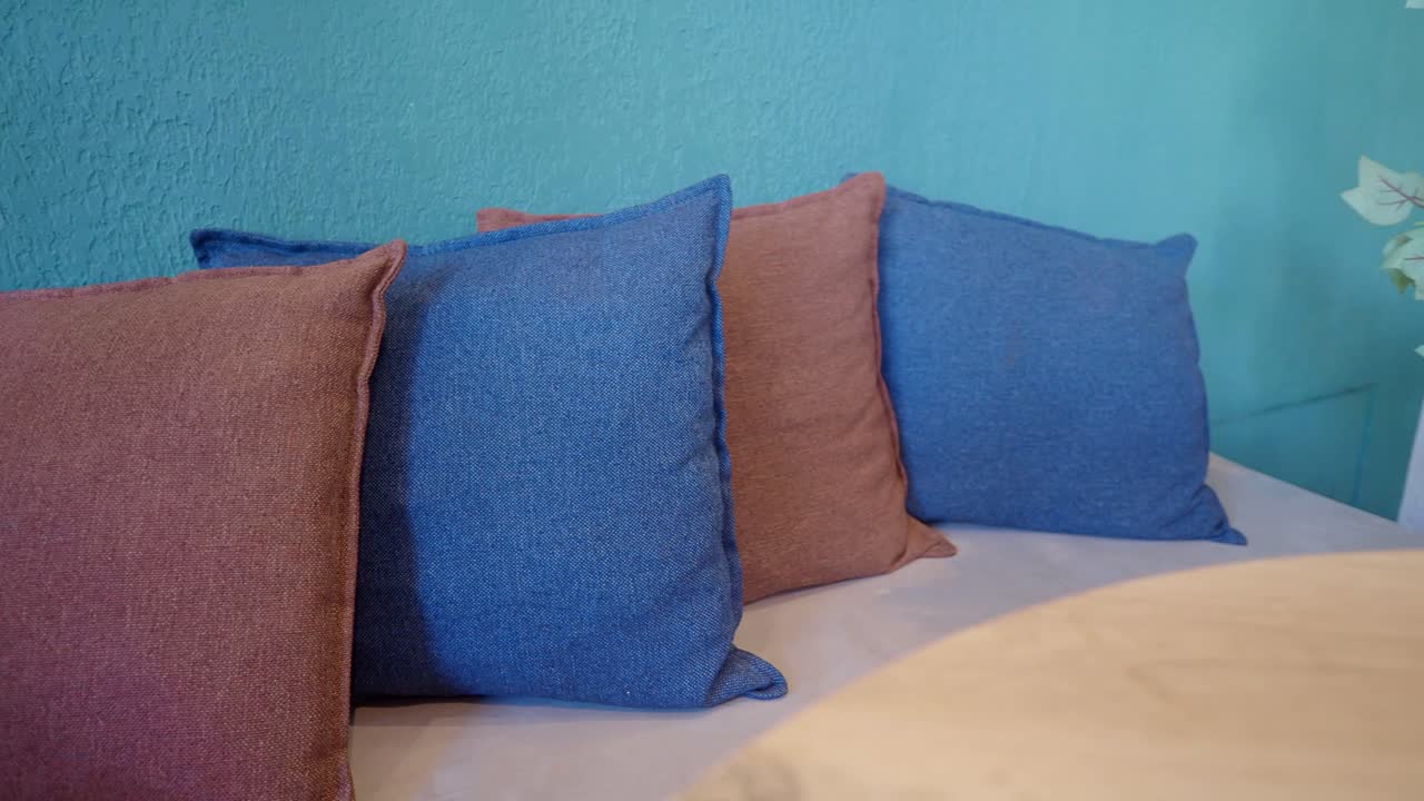 Pillows on a couch