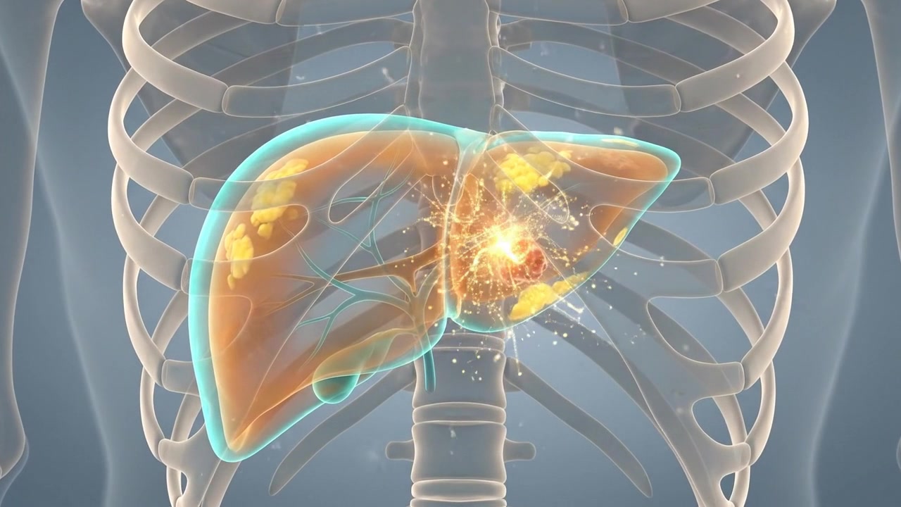 Medical Animation of Liver Cancer Cells and Tumor Treatment