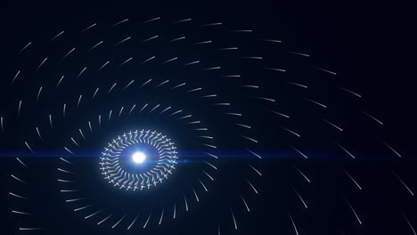 abstract glowing spiral design