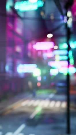 blurred neon city night