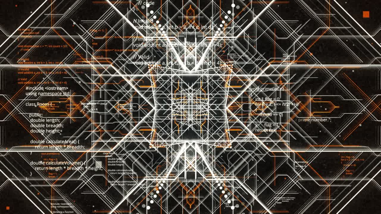 추상적인 디지털 코드 패턴