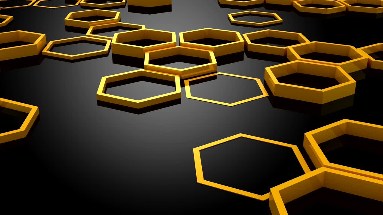 el fondo de los hexágonos