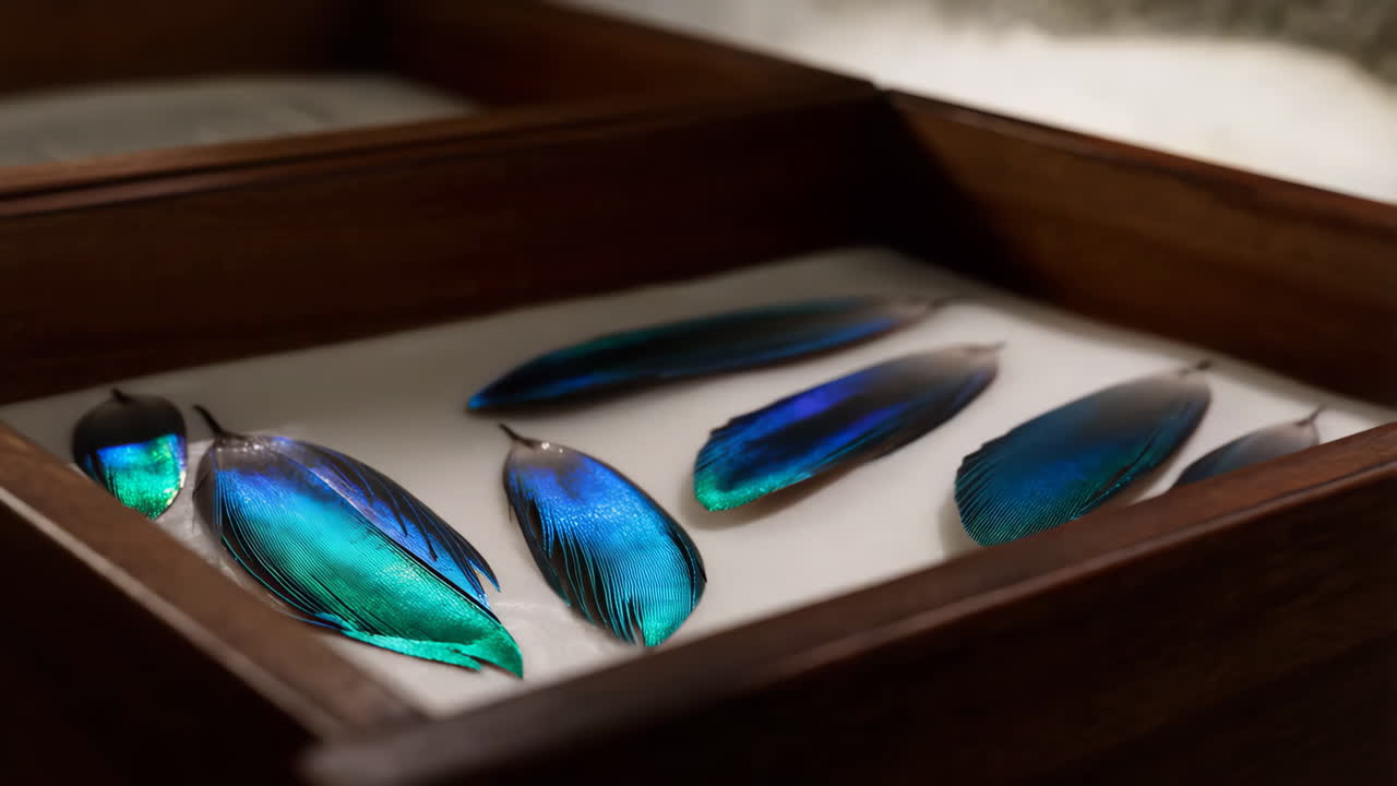 Coleção de Asas Iridescentes de Borboleta Morpho