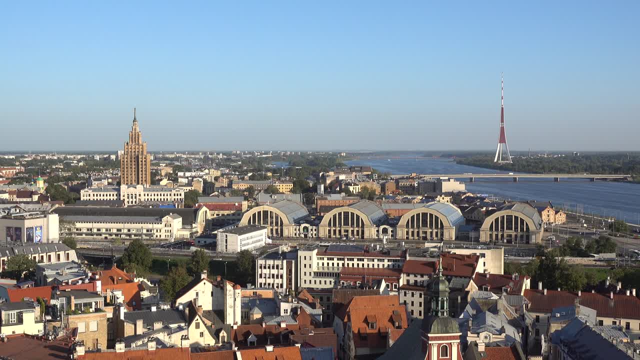 Panoramic View of Riga, Latvia