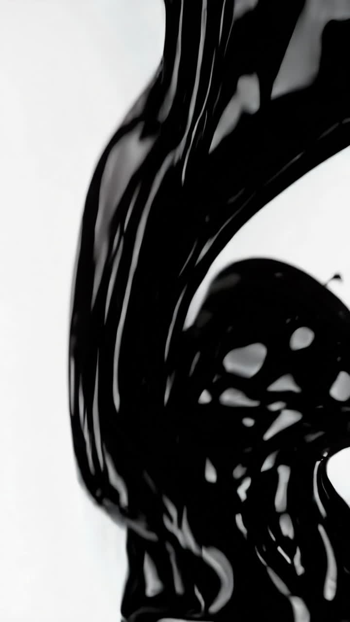 Splash liquido nero