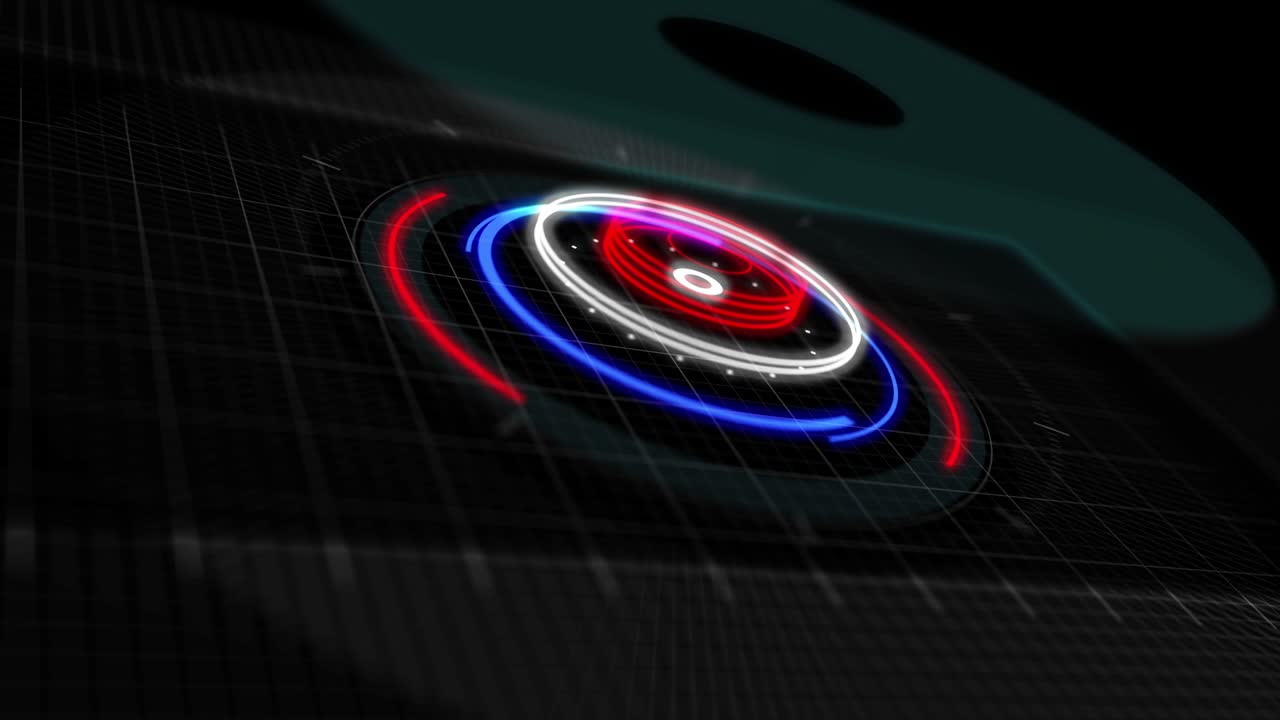 animación de tecnología digital futurista en 4k 3d