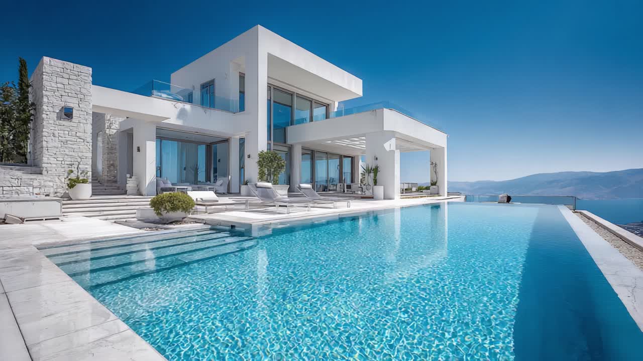 Stunning Modern Villa Overlooking Infinity Pool with Breathtaking Views ...