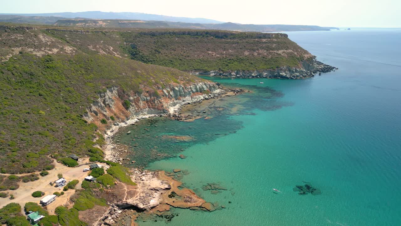 사르데니아 의 절벽 의 숨 막히는 공중 전망