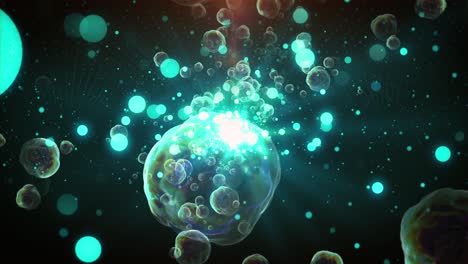 bubble particle loop animation