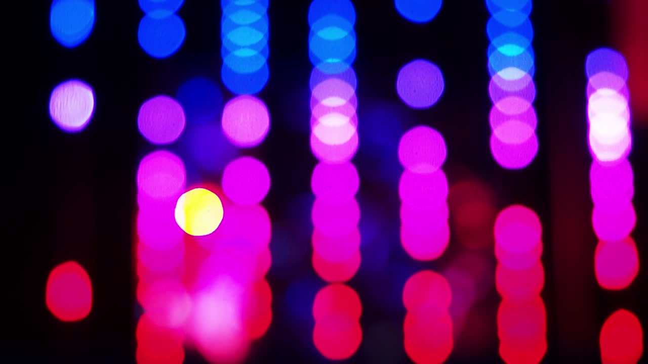 luces de neón bokeh de color borroso