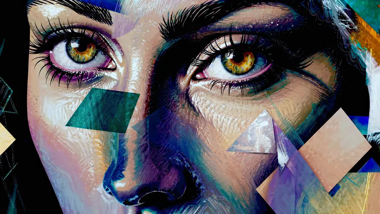 retrato abstracto de una mujer