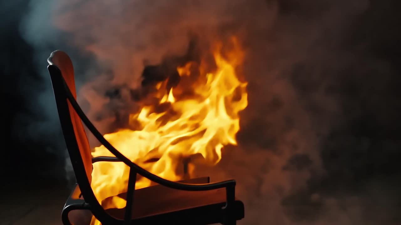 불타는 의자
