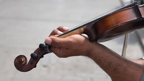 person playing violin